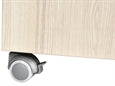 Náttborð með skúffu - rákótt beige – mynd 3