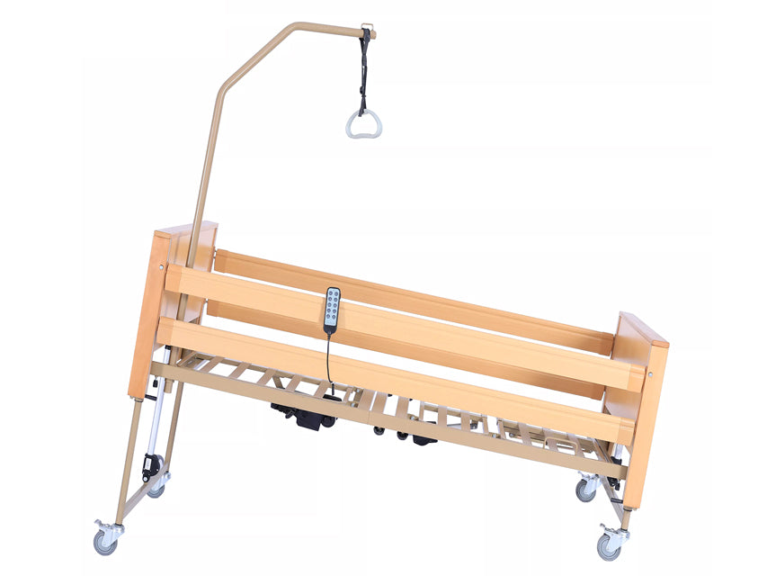 Rafknúið hæðarstillanlegt sjúkrarúm – 4 mótorar – 84–125 cm