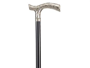 LEONARDO WOOD STICK - metal engraved "T" handle - 7736