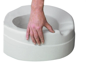 CONTACT PLUS SOFT HÆKKUÐUR SALERNISSETT með loki (CONTACT PLUS SOFT RAISED TOILET SEAT with lid)