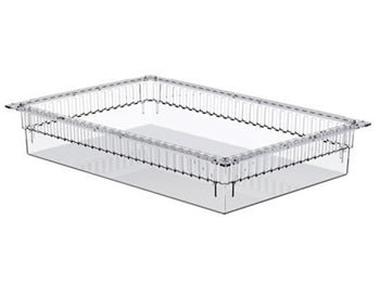 GAGNAKASSI úr gegnsæju plasti 600x400x100 mm - opin - 7965