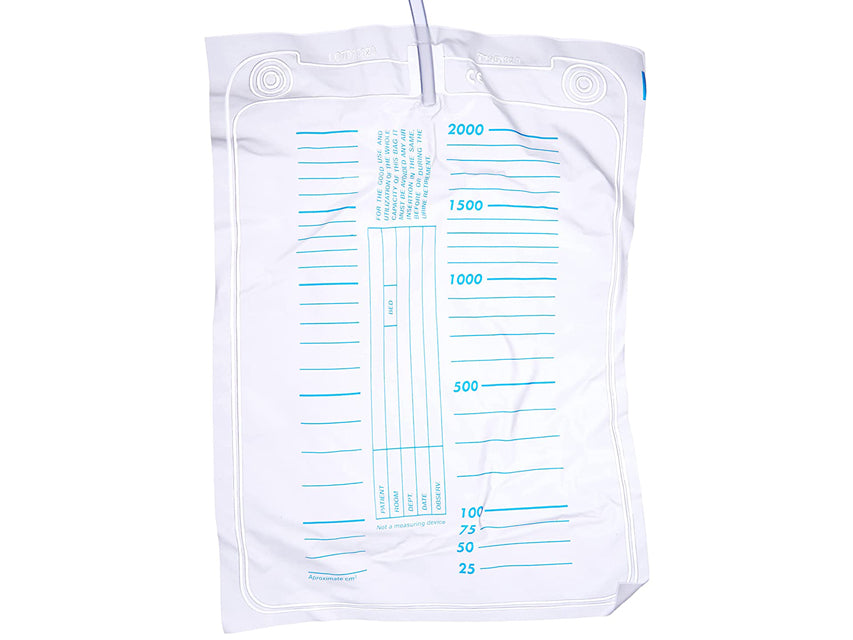 Þvagpoki 2.000 ml – slanga 130 cm – 30 stk.