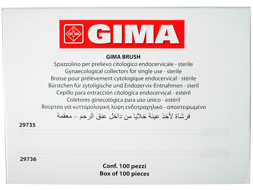 GIMA BRUSH frumusýnabursti með kúlulaga enda – sæfður – 100 stk.