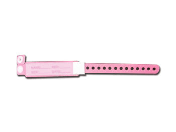 AUÐKENNISARMBAND - nýburar bleikt - 937