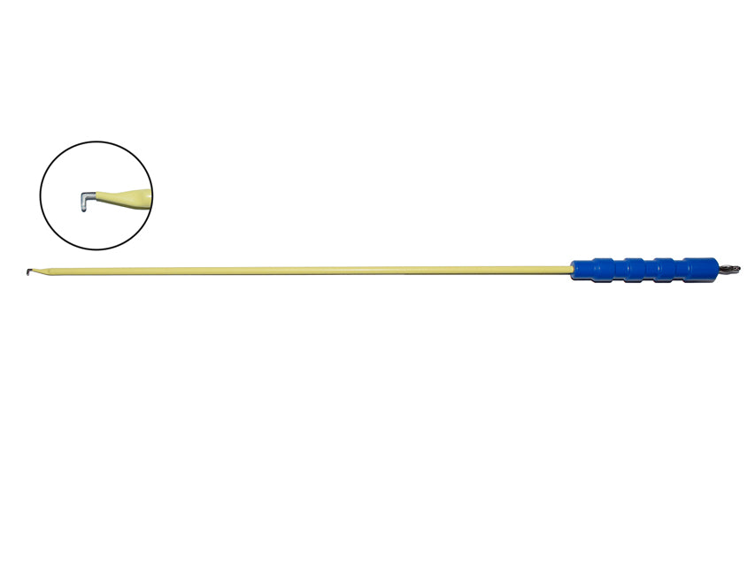 L-krókur rafskaut fyrir kviðsjáraðgerðir – 47 cm