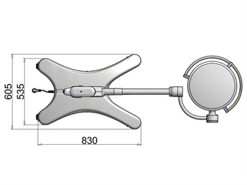 PENTALED 30E DOUBLE SCIALYTIC LIGHT - loft - 30779