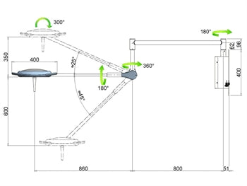 PENTALED 28 LED LÝSING - vegg - 49117