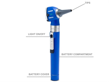 SIGMA-C LED OTOSCOPE - blár - poki - 31592