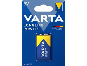 VARTA ALKALINE BATTERIES - 9V - 32205
