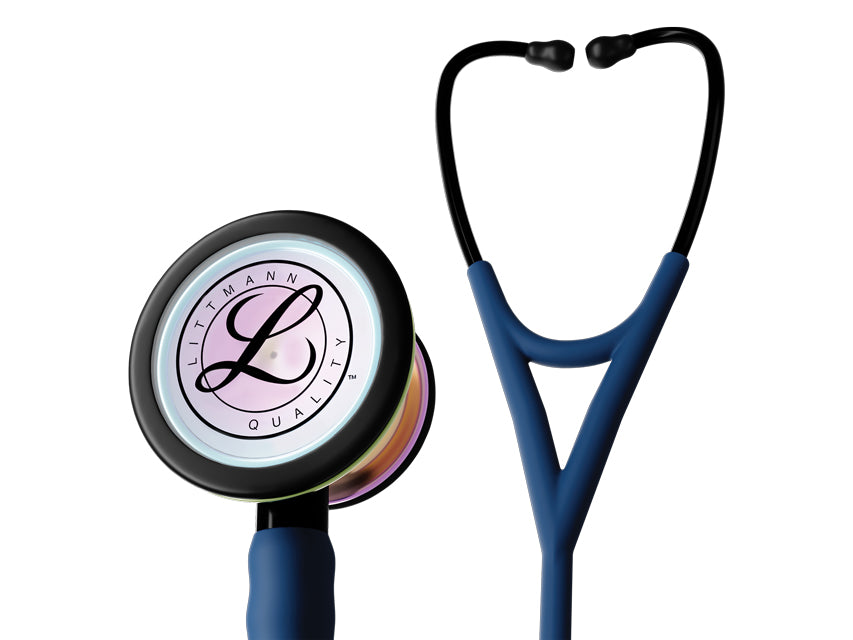 Littmann Cardiology IV – 6242C – dökkblá, regnbogaáferð (sérútgáfa)