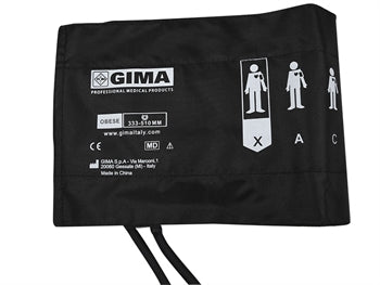 offitus klossur + 2 rör blaðra 62x17.5 cm - nylon svartur - 32841