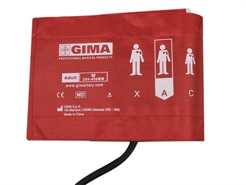 FULLORÐINS KÚF + 1 RÖR BLÖÐRAN 49x15 cm - nylon rauður - 32844