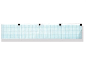 ECG hitapappír 60x75mm x250s pakki - blátt net - 32977