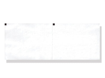 Hjartalínurit hitapappír 110x140mm 143s pakki - hvítur grind - 3027