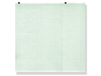Hjartalínurit hitapappír 210x140mm x150s pakki - grænt net - 3039