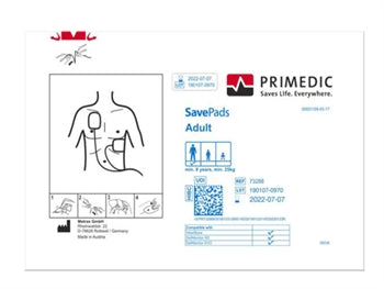 LÍÞÍUM BATERÍUR fyrir HeartSave AED, AED-M 33384/5,33391/2/4/6/7/9 - auka - 33388