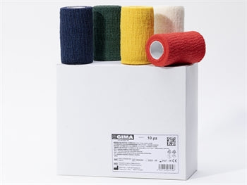 COHESIVE LITAR BANDAGE 4 m x 8 cm - blandaðir litir - 34673