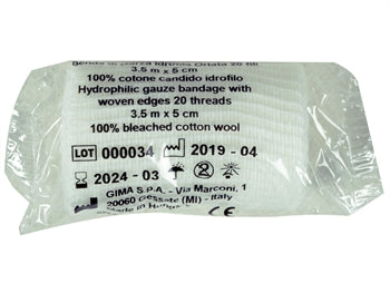 Gauze bandage 3.5 m x 5 cm - 34840