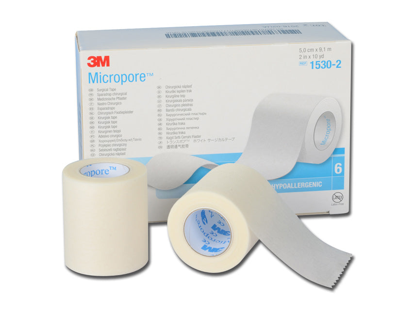 3M Micropore límband 51 mm x 9,14 m – 6 rúllur