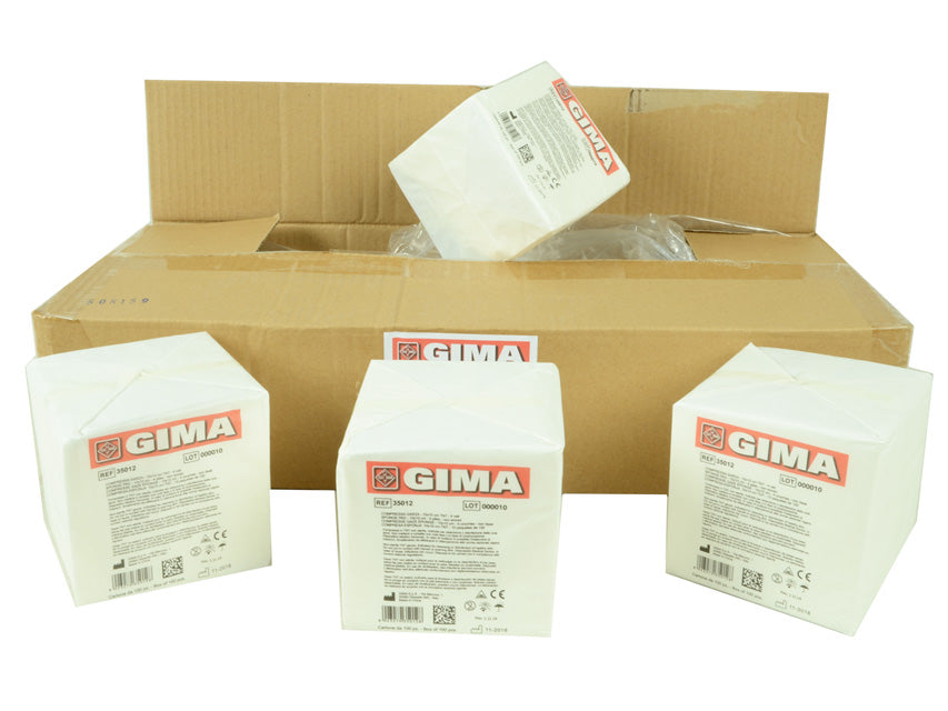 Grisjur úr óofnu efni – 10x10 cm – 4 laga – 10 pakkar með 100 stk.