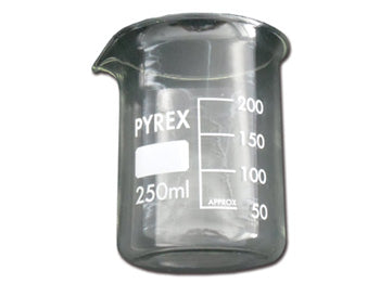 GLASS BEAKER 250 ml fyrir BRANSON - 35540