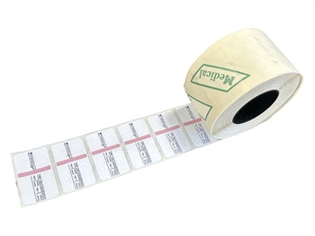 STEAM ADHESIVE LABEL 32x19mm fyrir merki 35985 - DM Class I - 35986