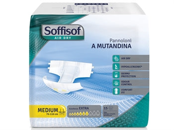 SOFFISOF AIR DRY INCONTINENCE PAD - meðal incontinence - miðlungs - 36707