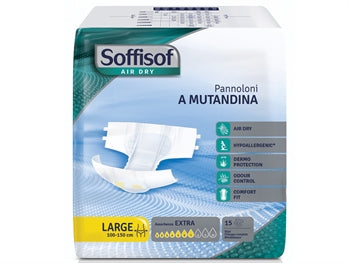 SOFFISOF AIR DRY INCONTINENCE PAD - meðal incontinence - stór - 36708