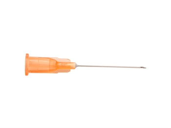 TERUMO AGANI HYPODERMIC NÁLAR 25Gx5/8" - 0.5x16mm - AN*2516R1 - appelsínugulur - sótthreinsaður - 37612