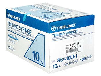 TERUMO sprautur án nál 10 ml - samhverfur Luer Lock - SS*10LE1 - sótthreinsaðar - 37634