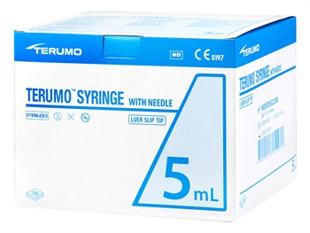TERUMO sprautur með nál 5 ml - 22Gx1/2" - MDSS05S2238E - sótthreinsaðar - 37655