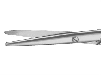 AESCULAP Mayo skurðarsax - beint - blunt/blunt - 16.5 cm - BC584R - 39122