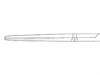 AESCULAP Mayo skurðarsax - beint - blunt/blunt - 16.5 cm - BC584R - 39122