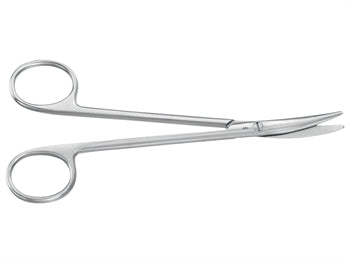 AESCULAP METZENBAUM SKER - boginn - blunt/blunt - 14.5 cm - BC605R - 9132