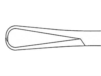 AESCULAP CHAMP BERNHARD KLIPPI - beinn - skörp - 16 cm - BF426R - 39245