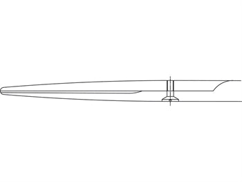 AESCULAP MAYO TC DUROTIP ÞUNNAR SKERÐINGAR - beinar - blunt/blunt - 17 cm - BC242R - 39350