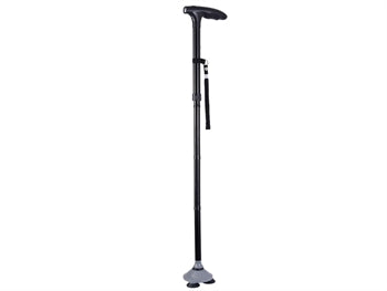 TRUSTY CANE with LED lights - black - 43045