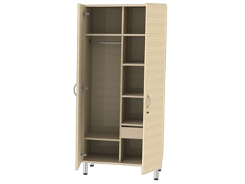 HERBERGISHURÐ - strípað beige - sundur - 43525