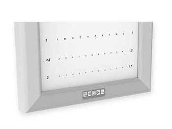 ULTRA SLIM LED OPTOMETRÍSKUR SKJÁR - Monoyer - 44711