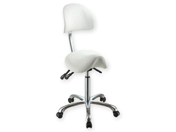 ERGO STOOL with backrest - hvítur - 45261
