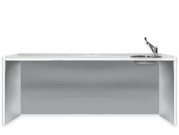VINNUBORÐ 206 cm - hægra vaskur - 5426