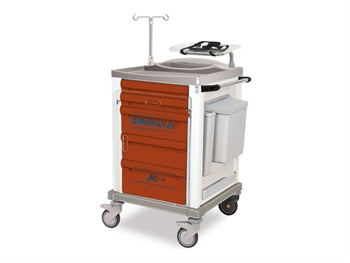 PAINTED STEEL EMERGENCY TROLLEY - lítill - 45693
