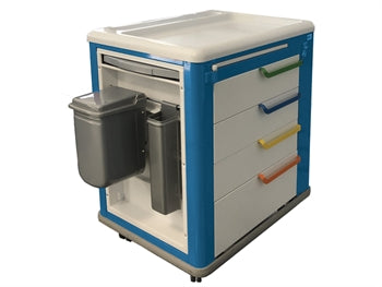 MULTIFUNCTIONAL TROLLEY - staðall - hvít/blár - 45711