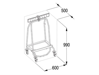 SHUT BAG HOLDER - 70 l - 45900