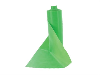 LATEX-FRÍTT ÆFINGABAND 5.5 m x 14 cm x 0.25 mm - grænt - 47011