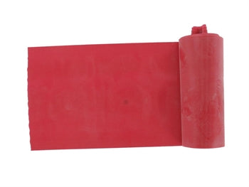 LATEX-FRÍTT ÆFINGABAND 5.5 m x 14 cm x 0.30 mm - rauður - 47012