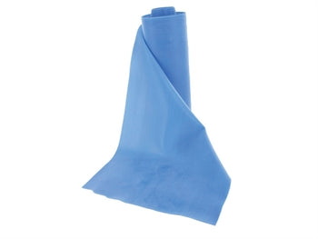LATEX-FRÍTT ÆFINGABAND 5.5 m x 14 cm x 0.35 mm - blátt - 47013