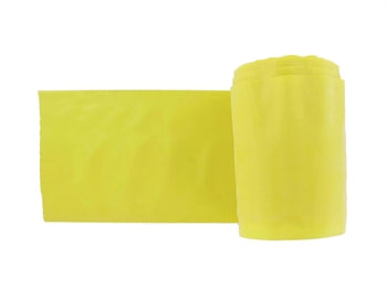 LATEX-FRÍTT ÆFINGABAND 45 m x 14 cm x 0.20 mm - gulur - 47020