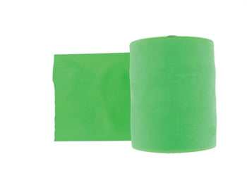 LATEX-FRÍTT ÆFINGABAND 45 m x 14 cm x 0.25 mm - grænt - 47021