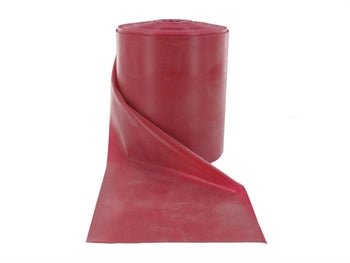 LATEX-FRÍTT ÆFINGABAND 45 m x 14 cm x 0.30 mm - rauður - 47022